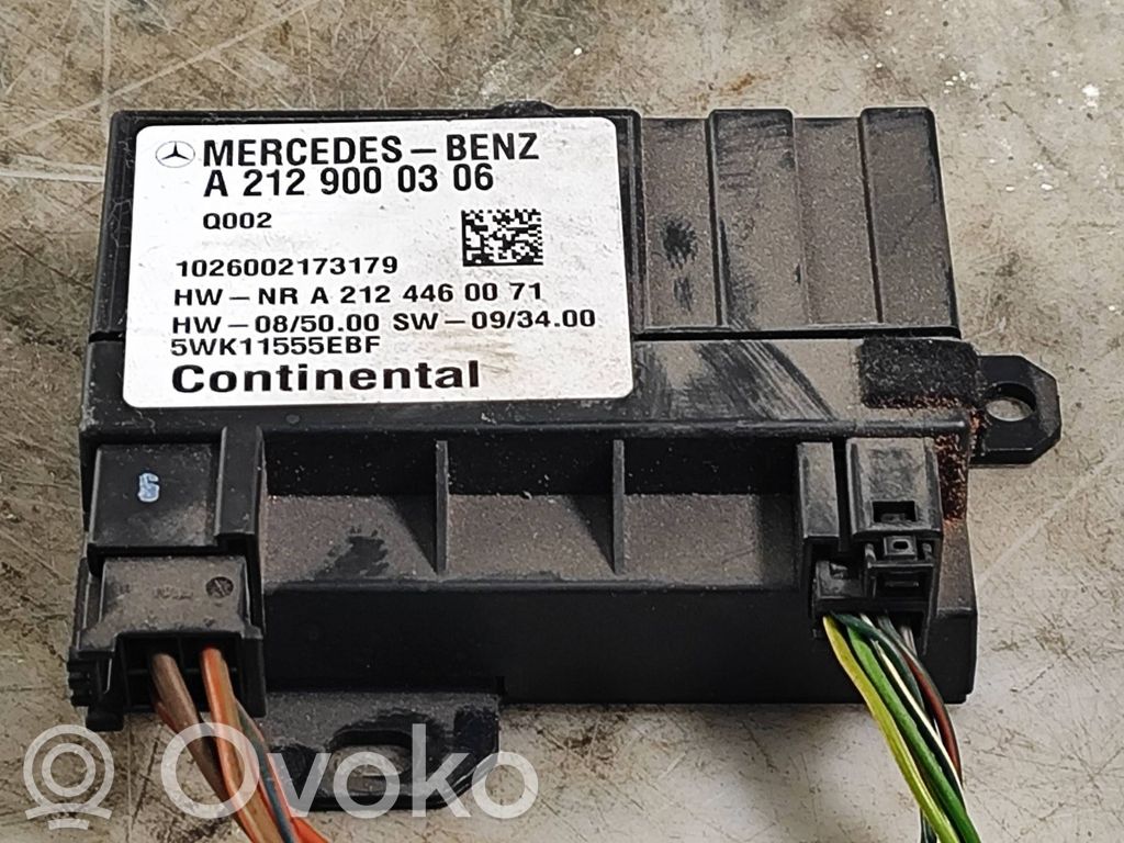Mercedes-Benz E W212 Fuel injection pump control unit/module 