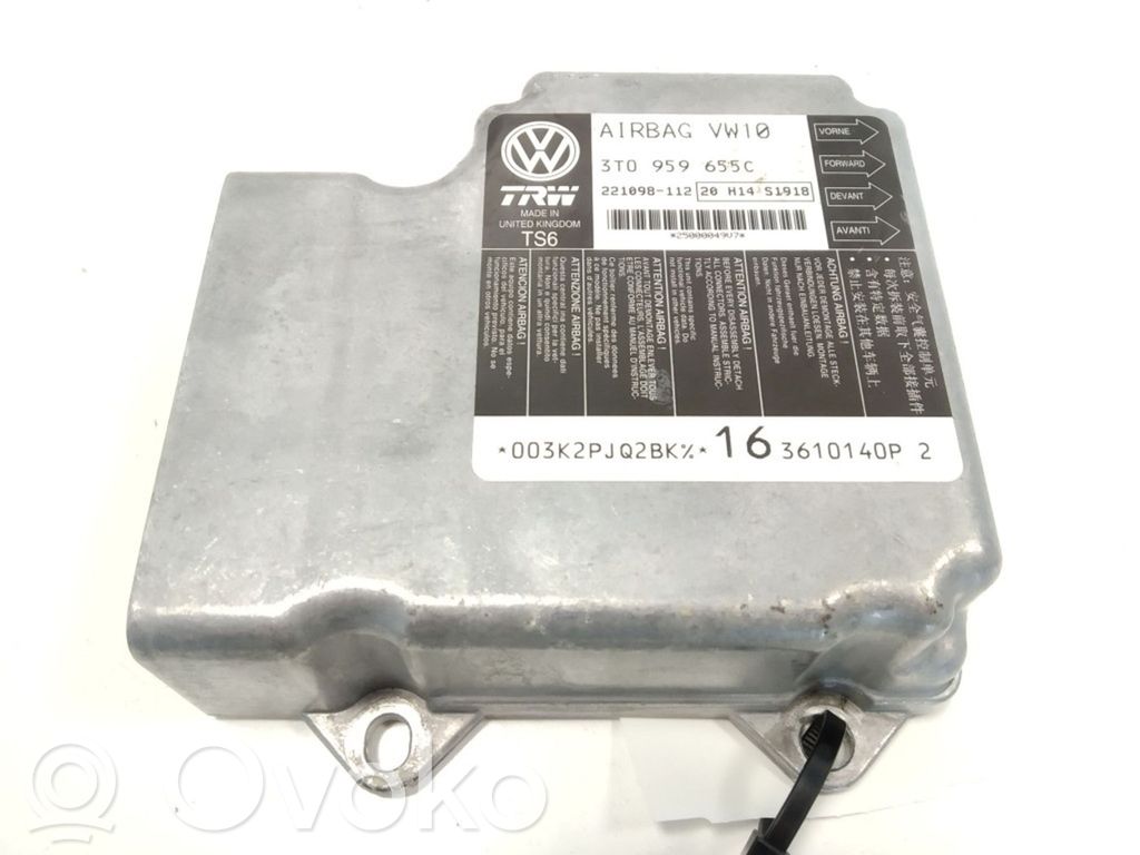 Skoda Superb B6 (3T) Airbag control unit/module 