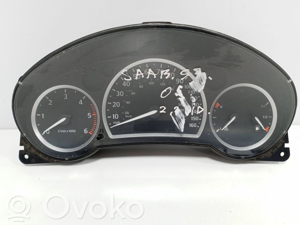 Saab 9-3 Ver2 Geschwindigkeitsmesser Cockpit 