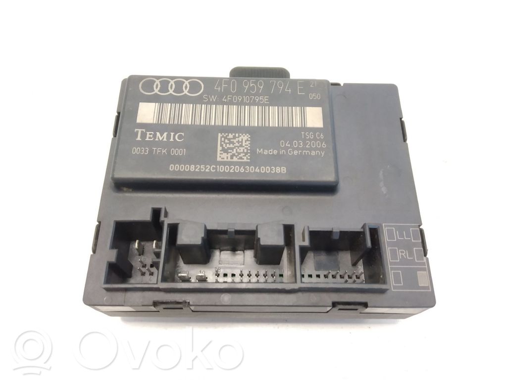 Audi A6 S6 C6 4F Door control unit/module 