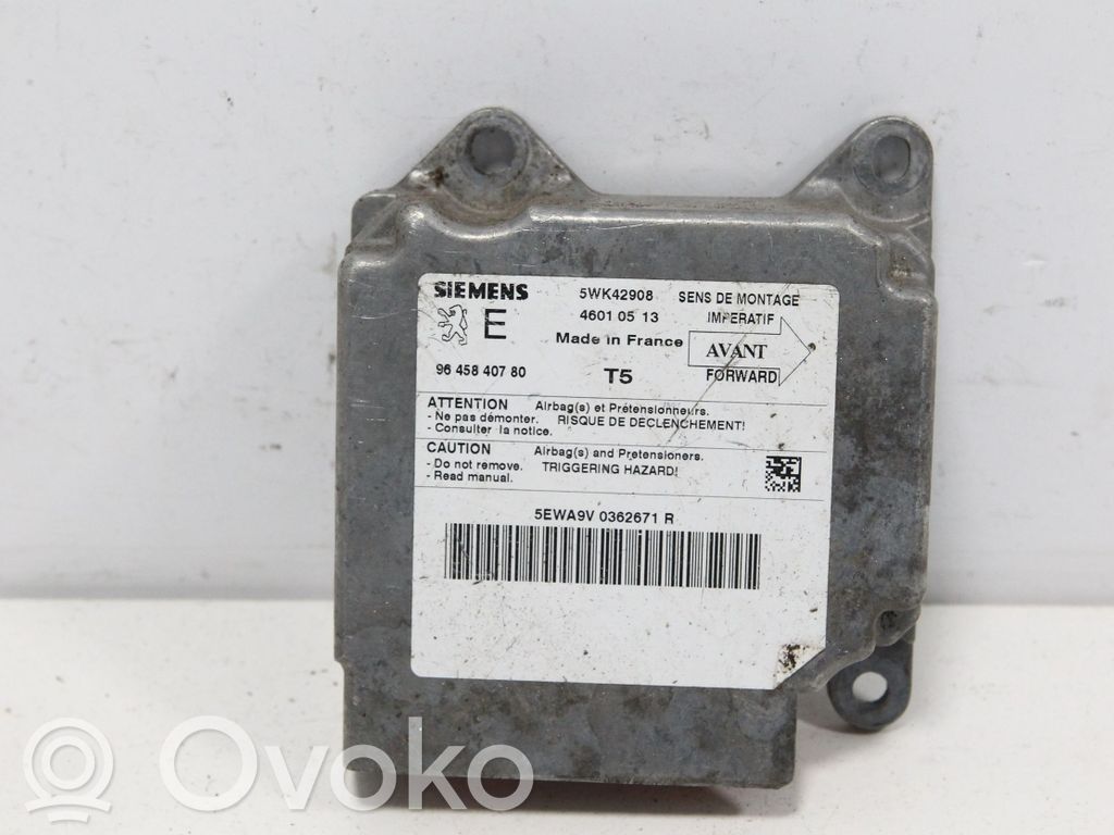 Peugeot 307 Airbag control unit/module 