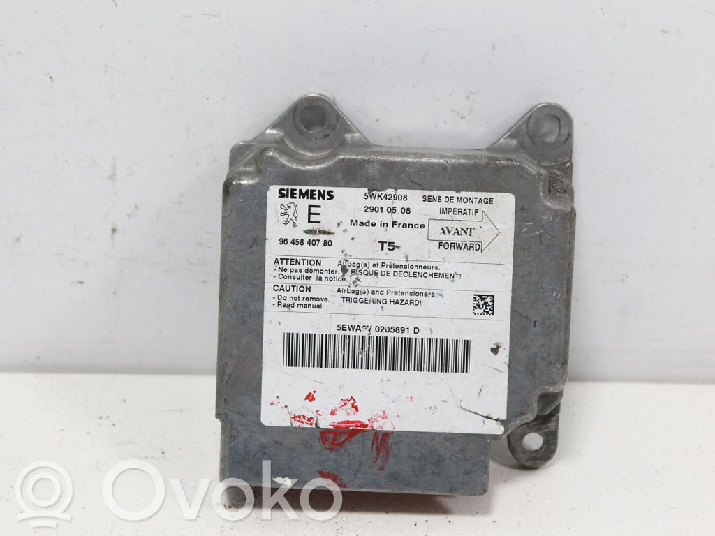 Peugeot 307 Airbag control unit/module 