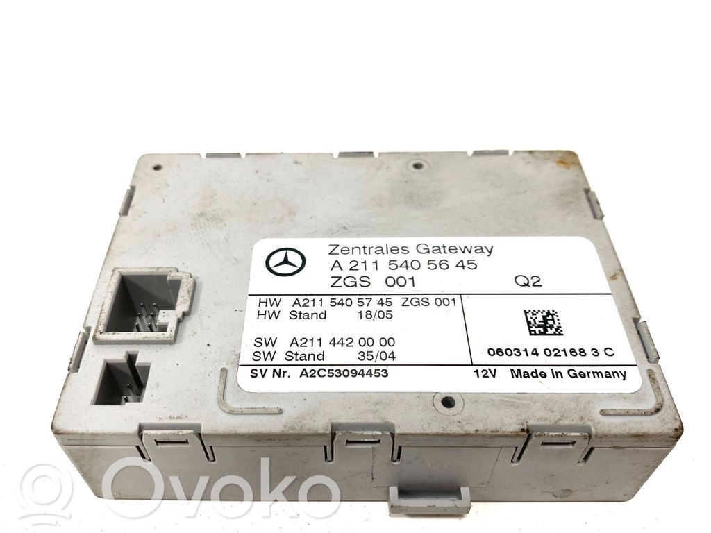 Mercedes-Benz E W211 Oven keskuslukituksen ohjausyksikön moduuli 