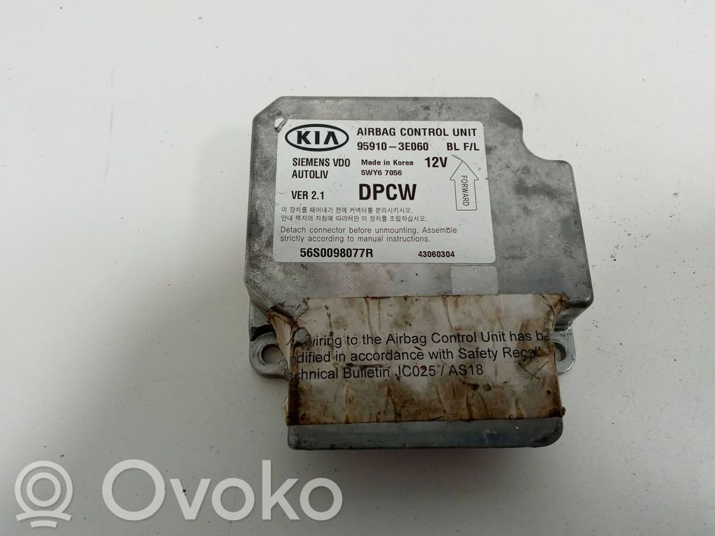 KIA Sorento Airbag control unit/module 