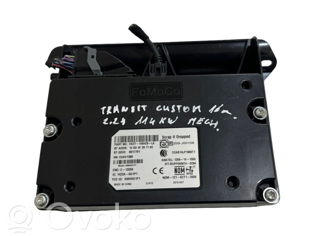 Ford Transit Custom Bluetooth control unit module 