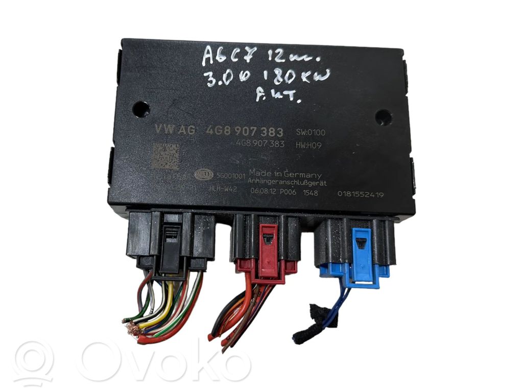 Audi A6 S6 C7 4G Tow bar trailer control unit/module 