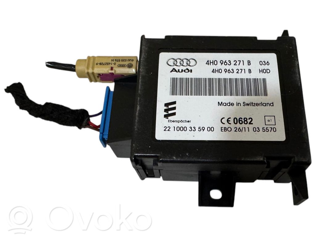 Audi A6 S6 C7 4G Unité de commande chauffage Webasto 