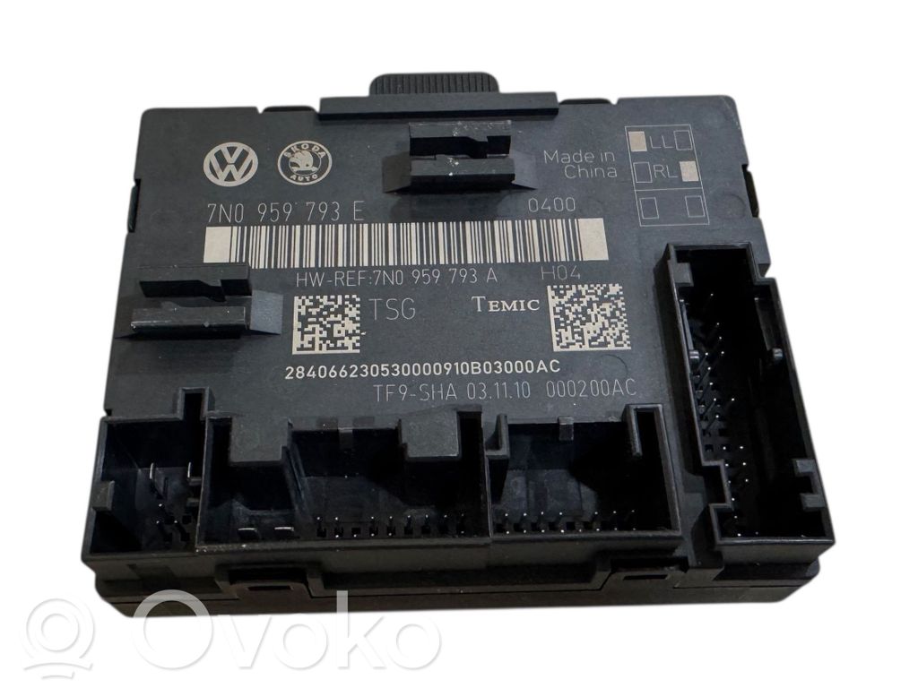 Skoda Yeti (5L) Door control unit/module 