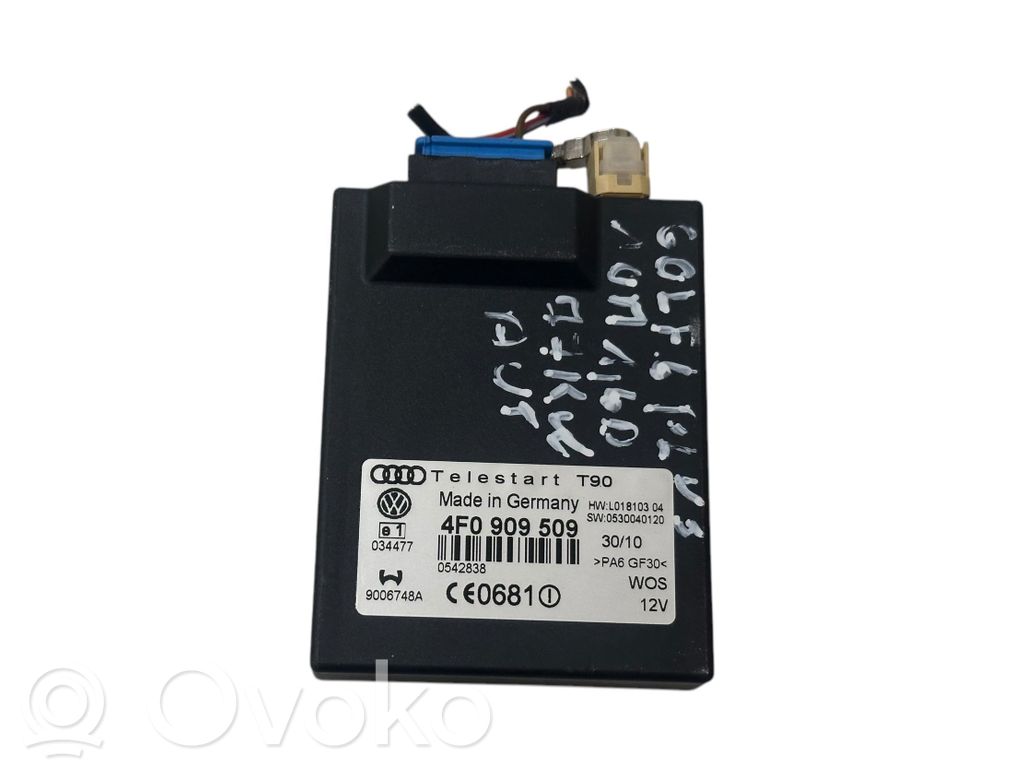 Volkswagen Golf Plus Auxiliary heating control unit/module 