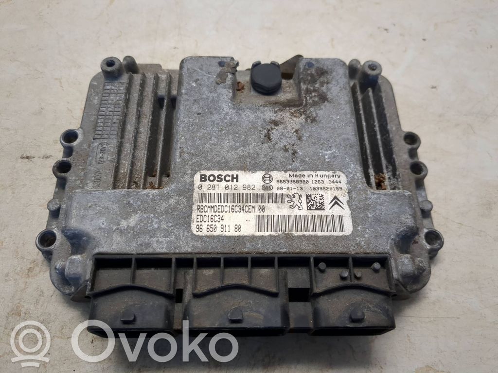 Peugeot 308 Engine control unit/module 