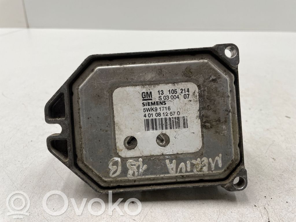 Opel Meriva A Engine control unit/module 