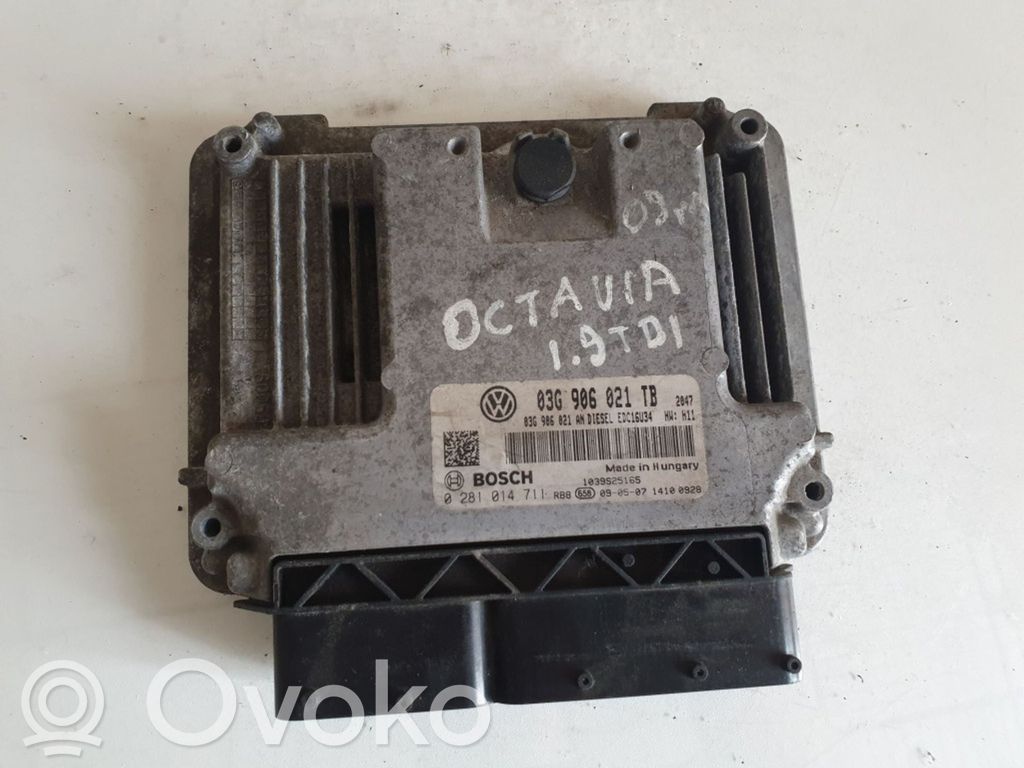 Skoda Octavia Mk2 (1Z) Engine control unit/module 