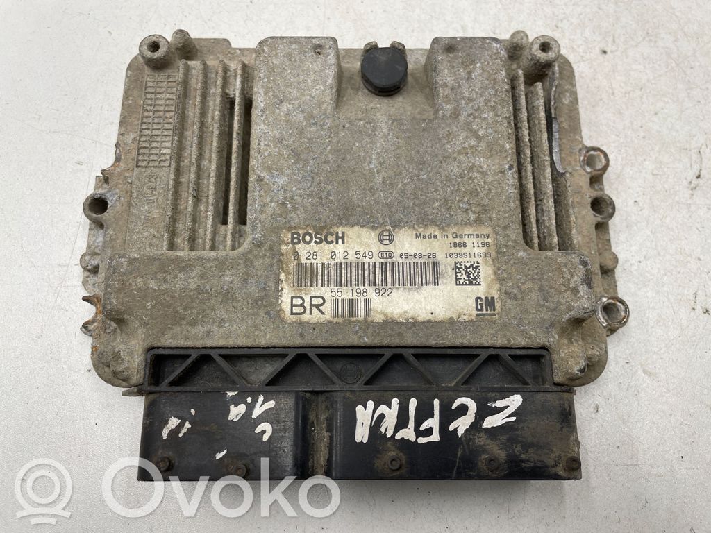 Opel Zafira B Engine control unit/module 