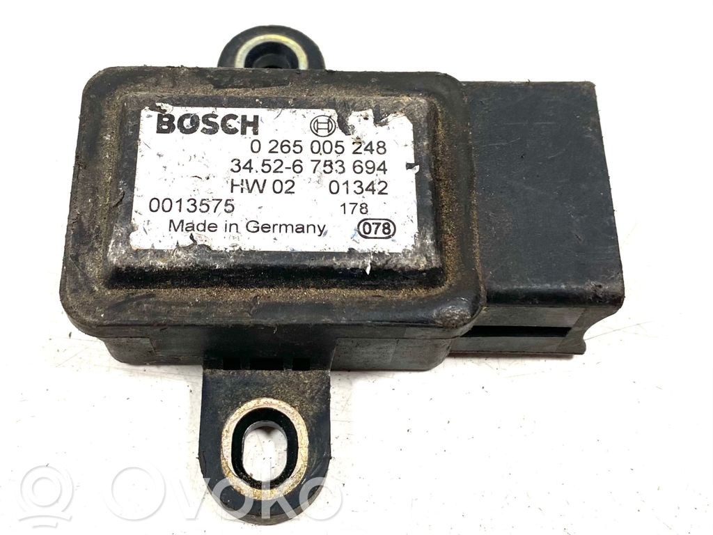 BMW X5 E53 ESP acceleration yaw rate sensor 