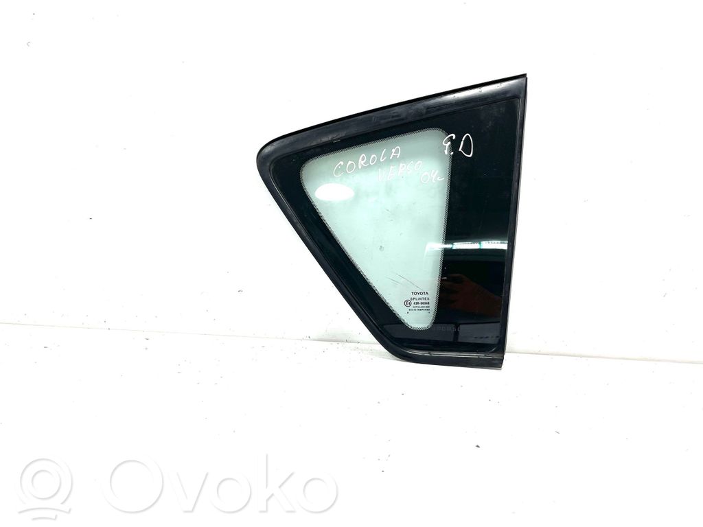 Toyota Corolla Verso AR10 Galinis šoninis kėbulo stiklas 