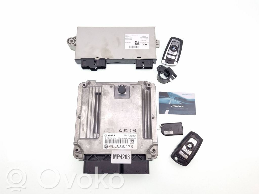 BMW 5 F10 F11 Engine ECU kit and lock set 