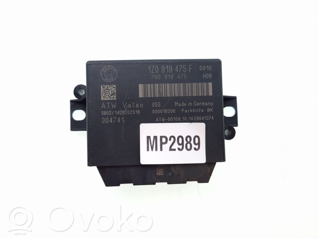Skoda Superb B6 (3T) Parking PDC control unit/module 
