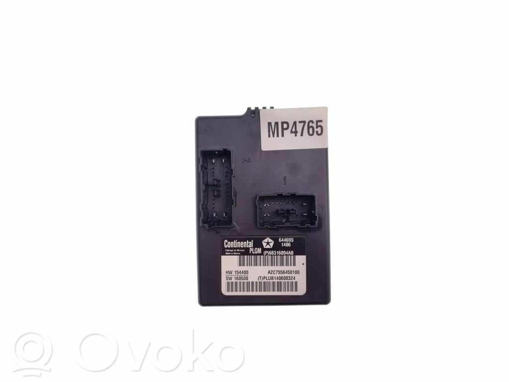 Chrysler Pacifica Tailgate/trunk control unit/module 