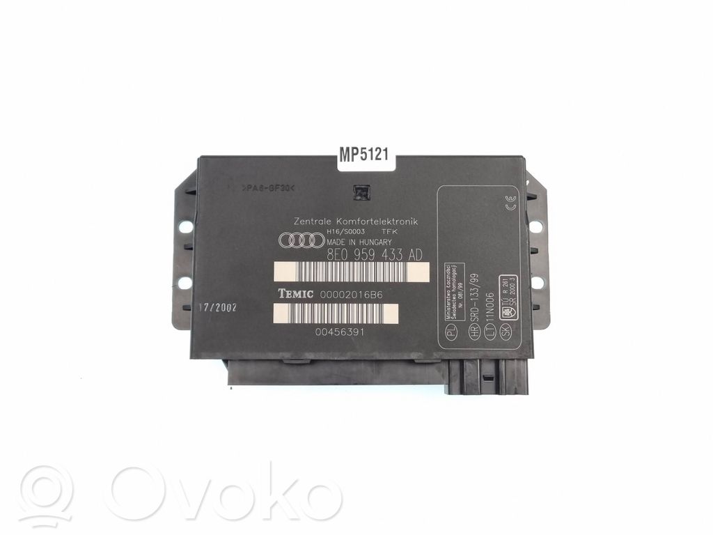 Audi A4 S4 B6 8E 8H Mukavuusmoduuli 