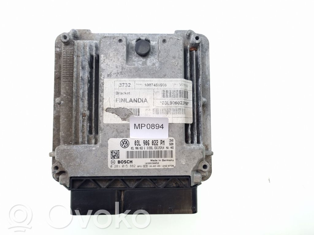 Volkswagen Golf VI Engine control unit/module 