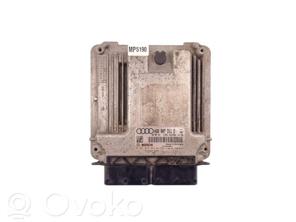 Audi A6 S6 C7 4G Engine control unit/module 