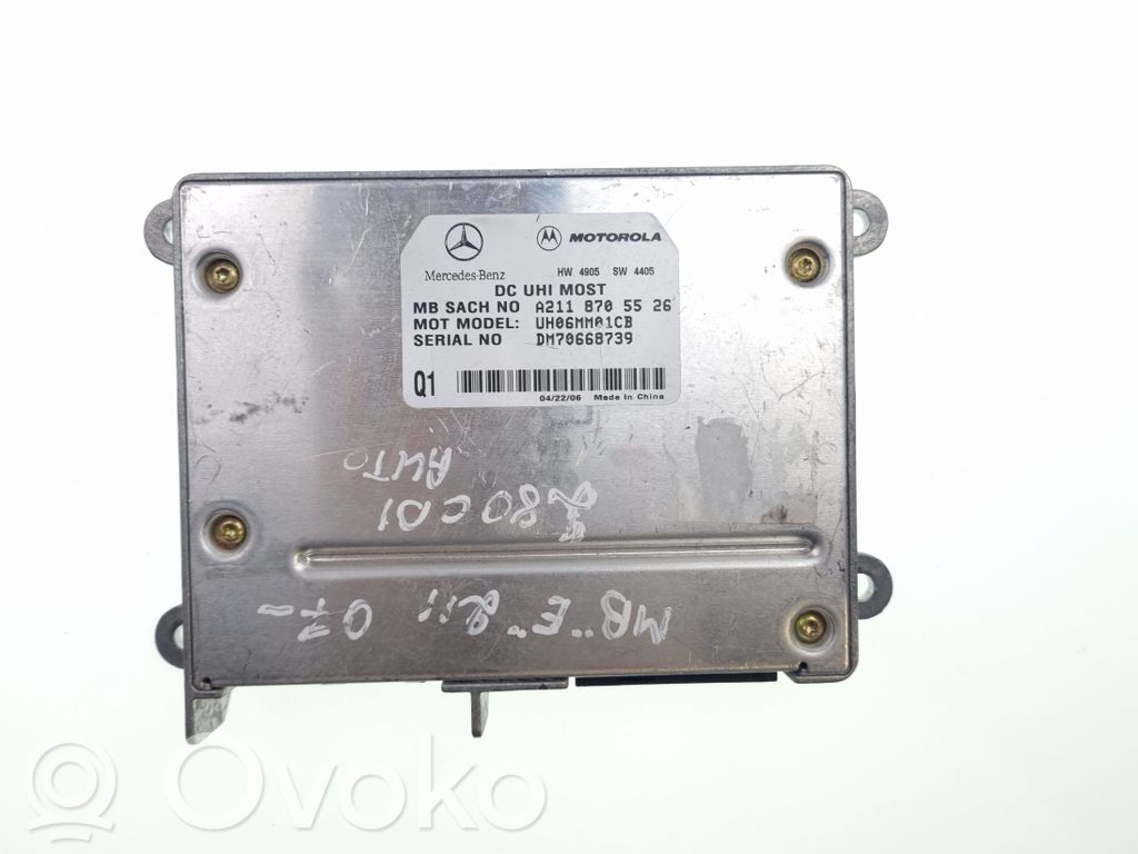 Mercedes-Benz E W211 Unidad de control/módulo de bluetooth 