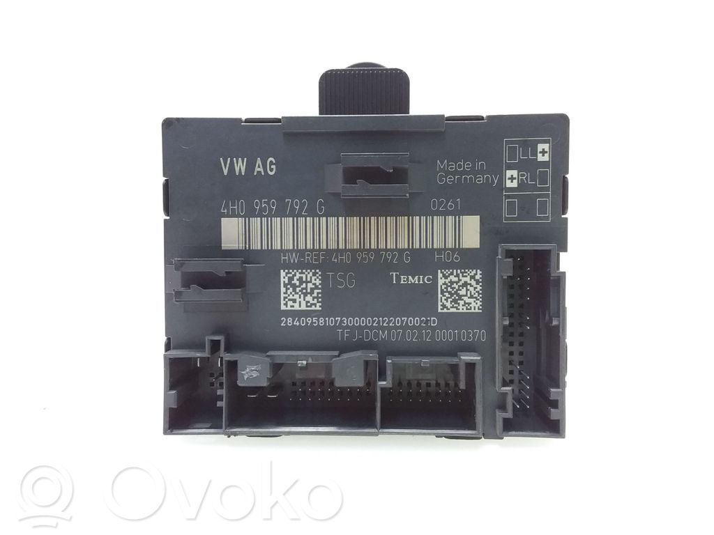 Audi A8 S8 D4 4H Door control unit/module 