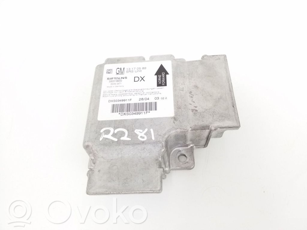 Opel Vectra C Airbag control unit/module 