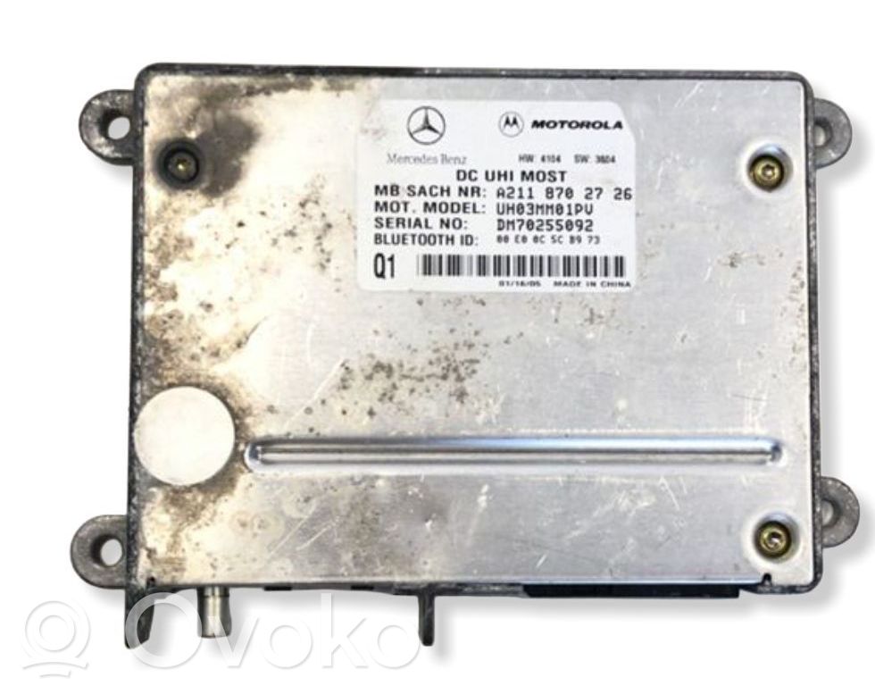 Mercedes-Benz E W211 Bluetooth control unit module 