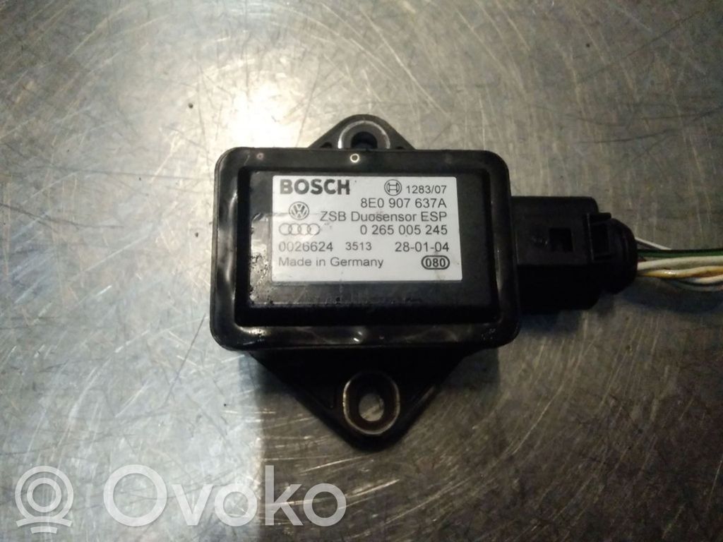 Audi A6 S6 C5 4B Sensor ESP de aceleración de frecuencia del intermitente 