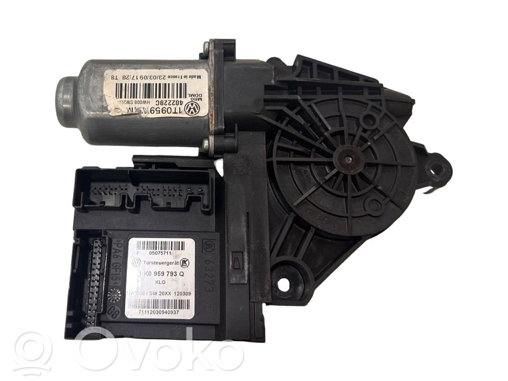 Skoda Octavia Mk2 (1Z) Silnik regulatora szyby drzwi przednich 