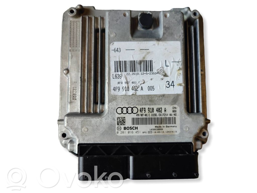Audi A6 S6 C6 4F Engine control unit/module 