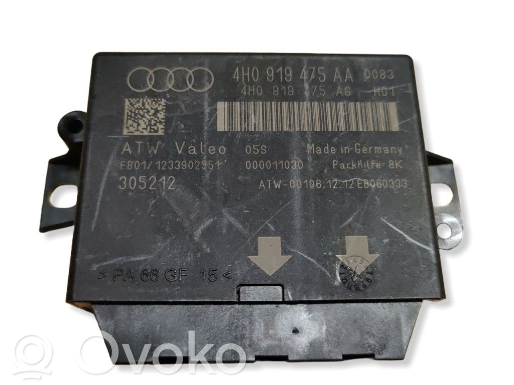 Audi A8 S8 D4 4H Parking PDC control unit/module 