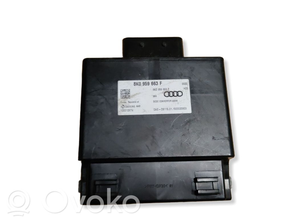 Audi A4 S4 B8 8K Voltage converter/converter module 