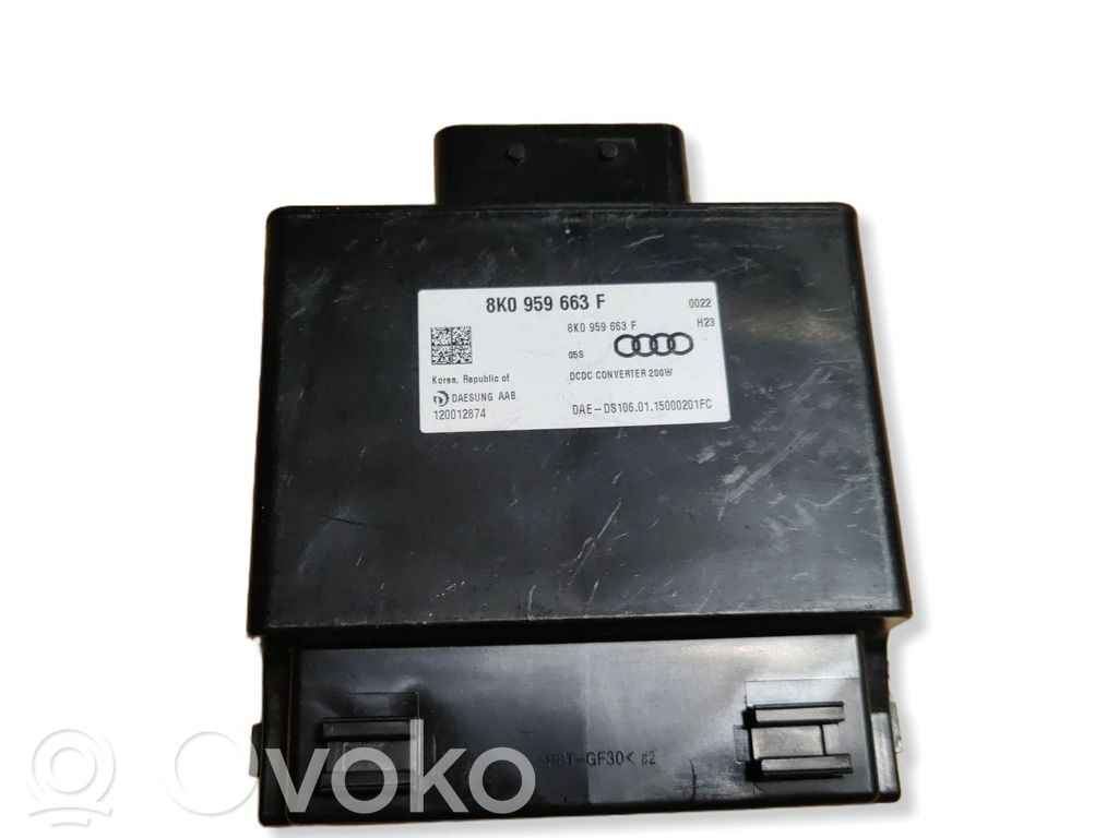 Audi A4 S4 B8 8K Voltage converter/converter module 