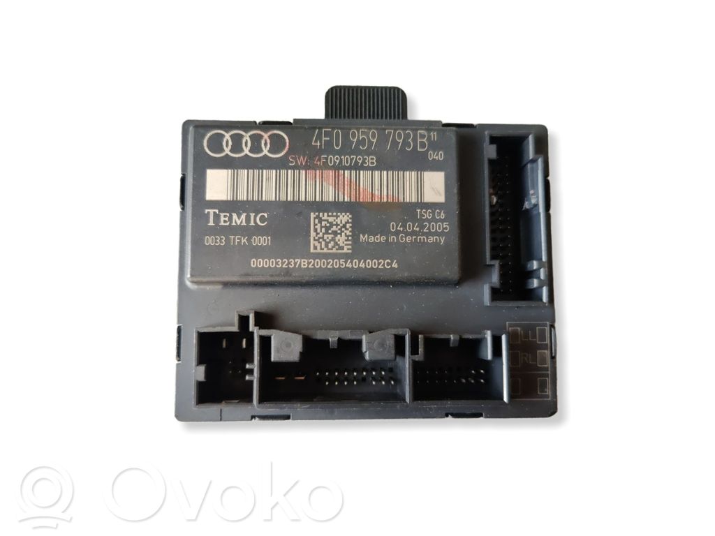 Audi A6 S6 C6 4F Door control unit/module 
