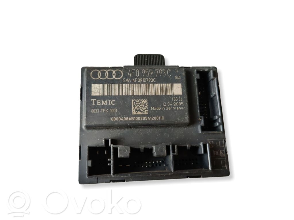 Audi A6 S6 C6 4F Door control unit/module 