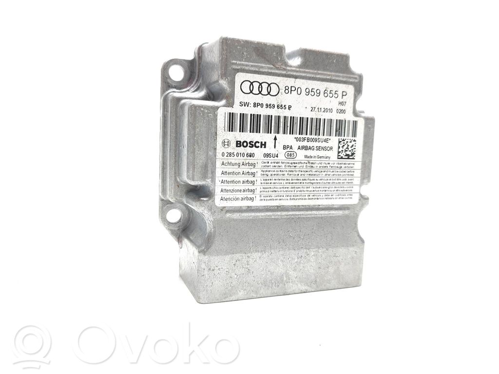 Audi A3 S3 A3 Sportback 8P Airbag control unit/module 