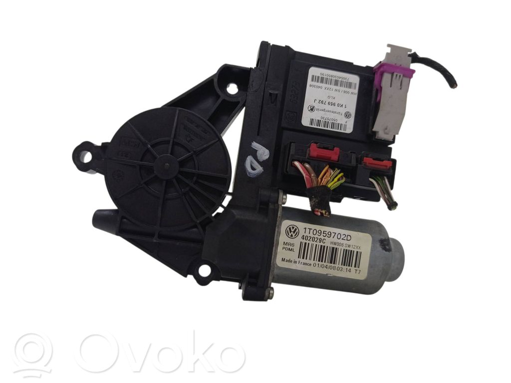 Skoda Octavia Mk2 (1Z) Silnik regulatora szyby drzwi przednich 