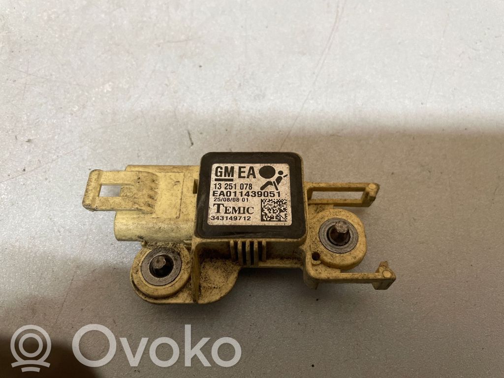 Opel Astra H Airbagsensor Crashsensor Drucksensor 
