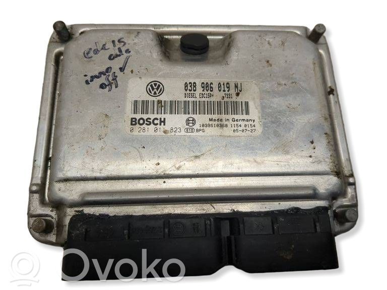 Engine control unit/module   038906019NJ,0281011823,1039S10368