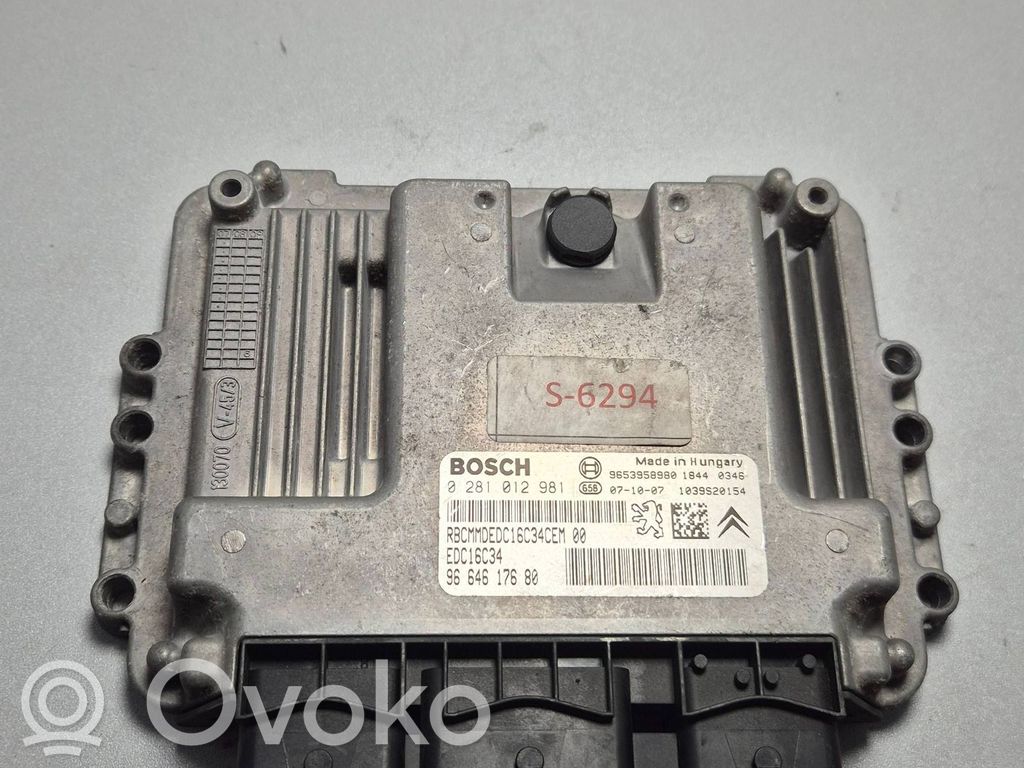 Peugeot Expert Engine control unit/module 