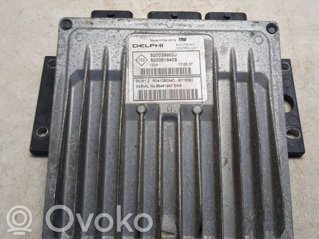 Engine control unit/module   8200399038,R0410B034C,8200619409
