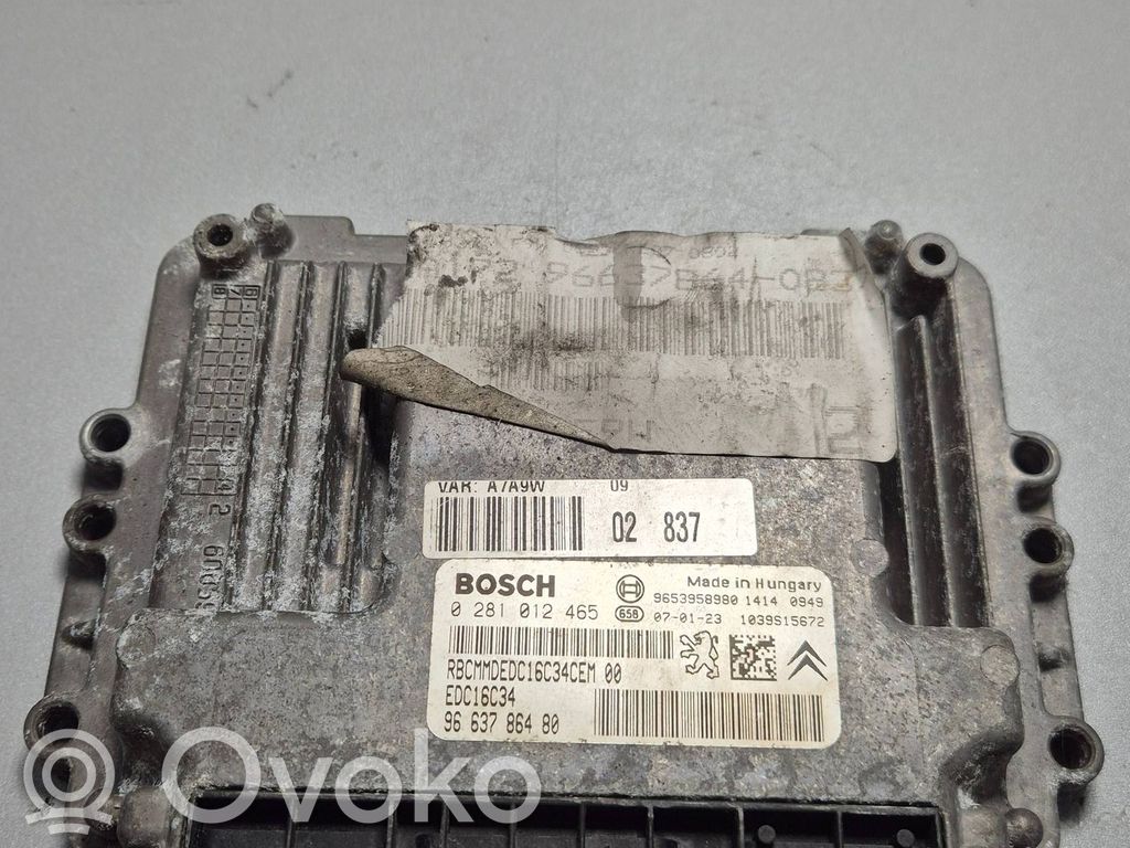 Citroen C4 II Engine control unit/module 