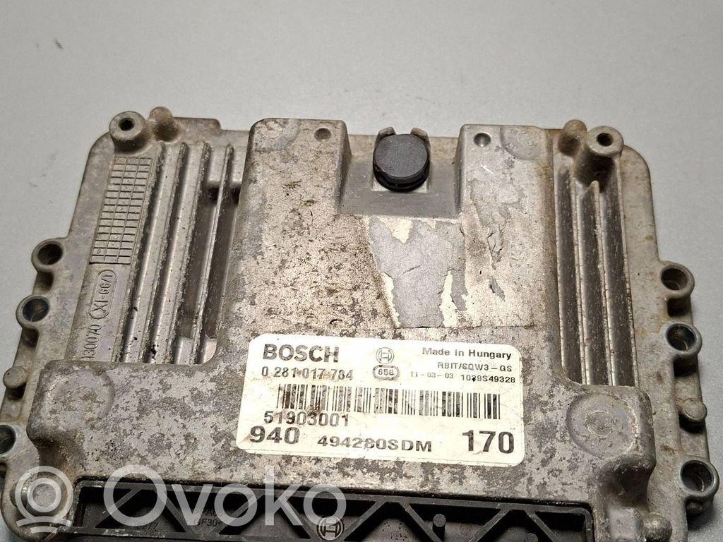 Alfa Romeo Giulietta Engine control unit/module 