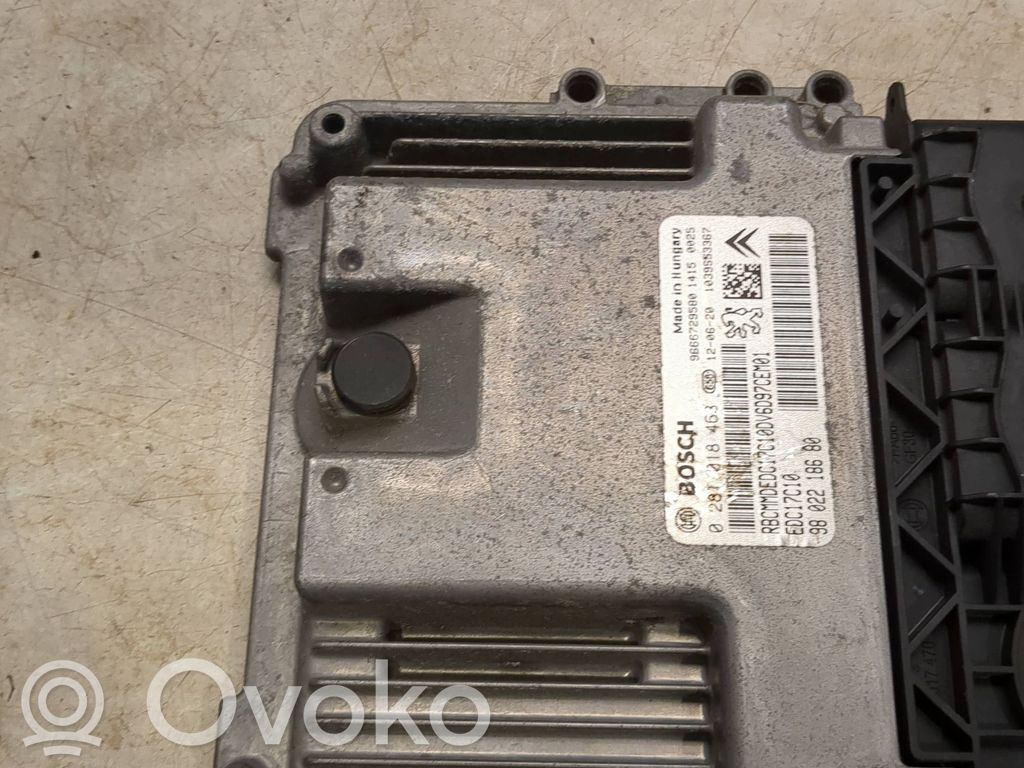 Engine control unit/module   9666729580,9802218680,0281018463