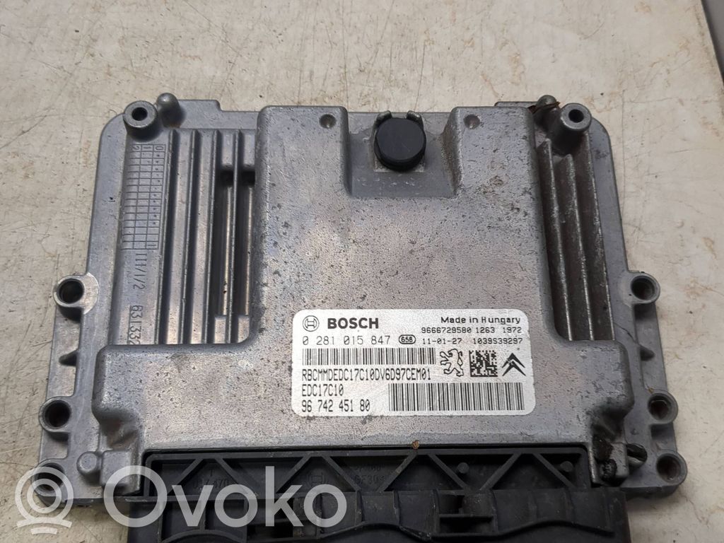 Citroen C4 I Engine control unit/module 
