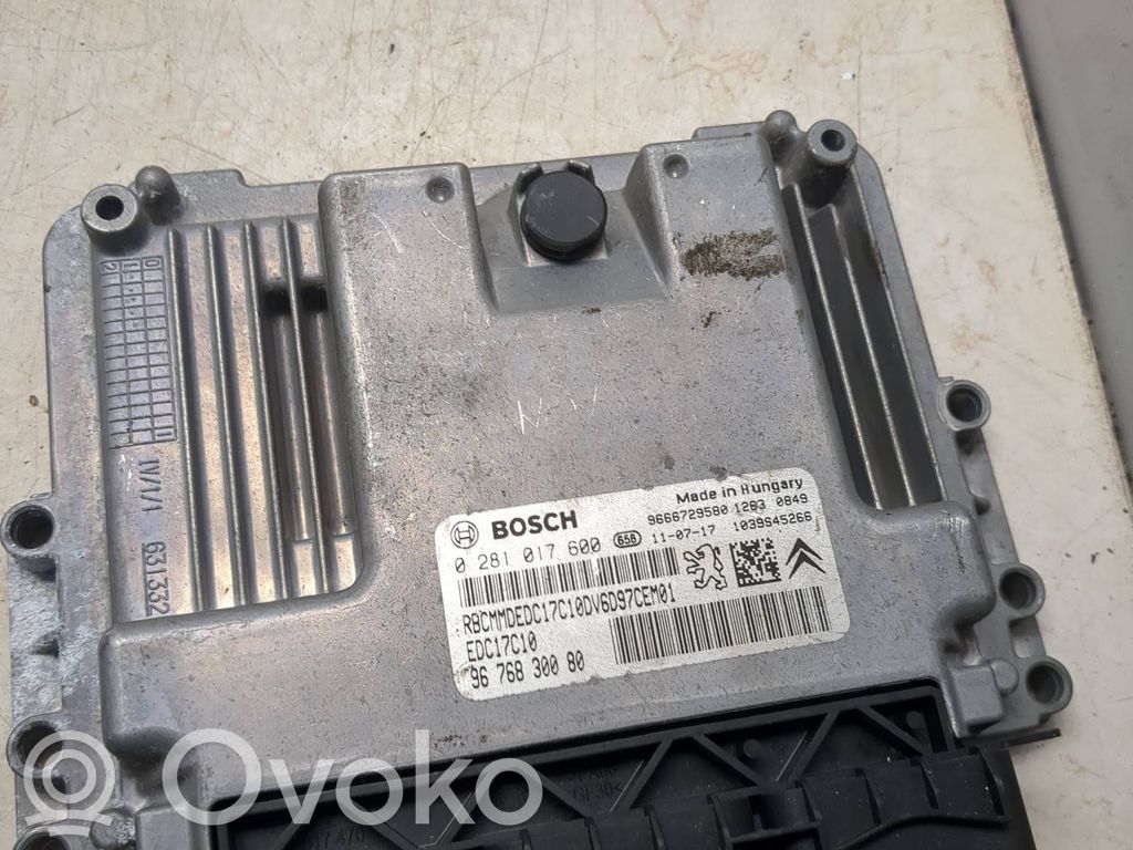 Engine control unit/module   9666729580,9676830080,0281017600