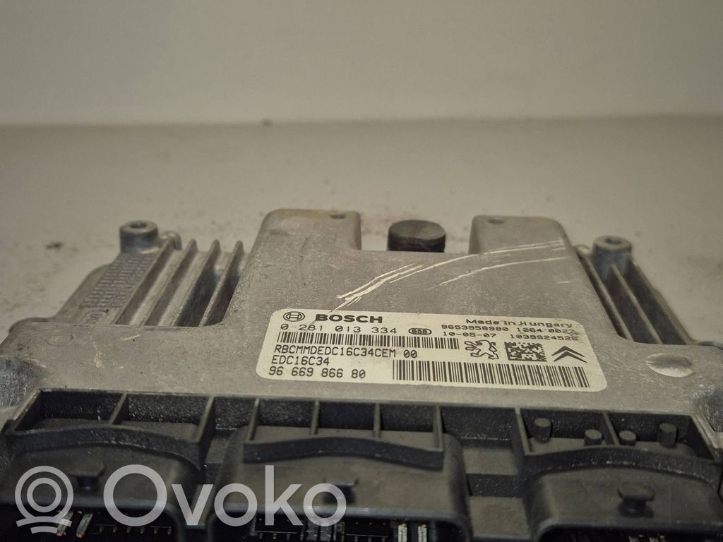 Engine control unit/module   9653958980,9666986680,0281013334