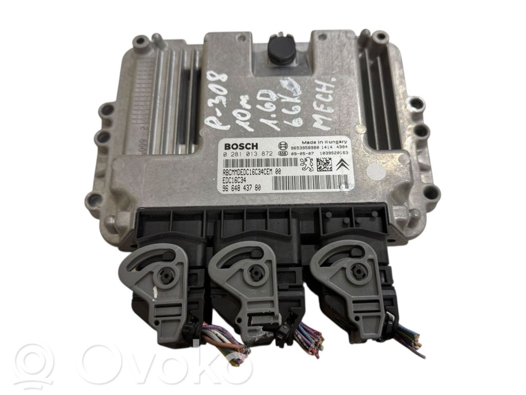 Peugeot 308 Unitate/modul de control motor 